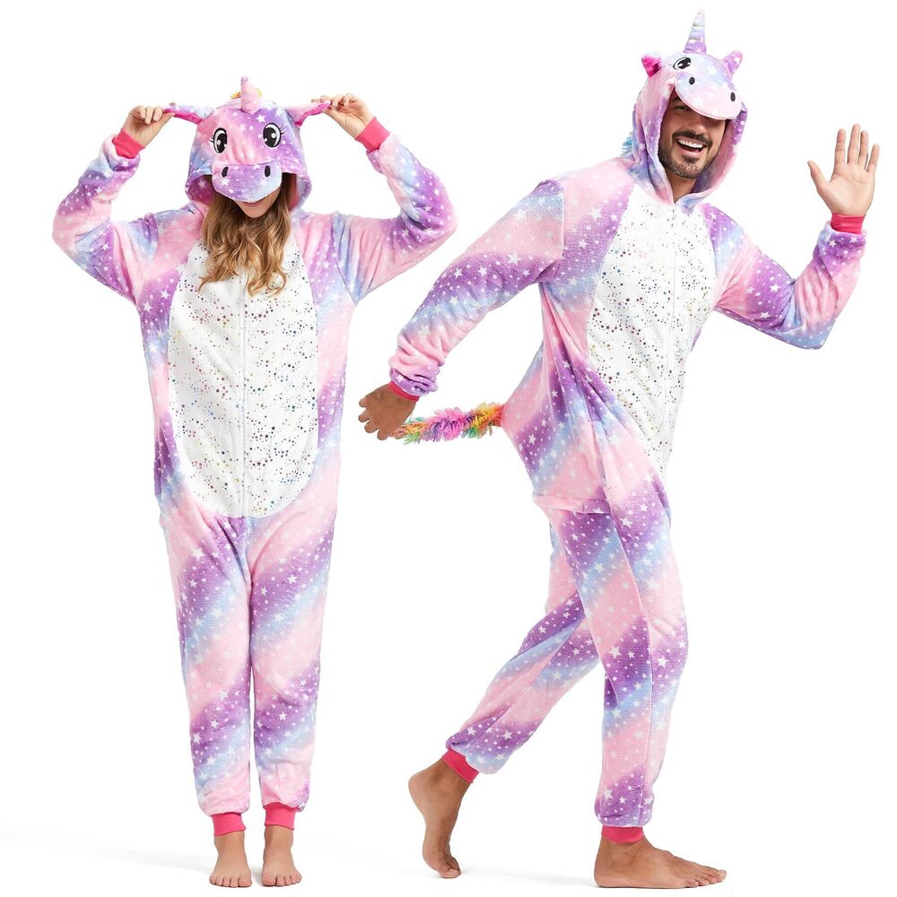 6726 Animal Onesie Adult - Unicorn Halloween Costumes Couples Halloween